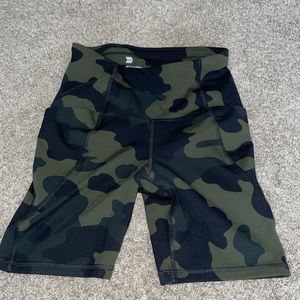 Camo Biker Shorts